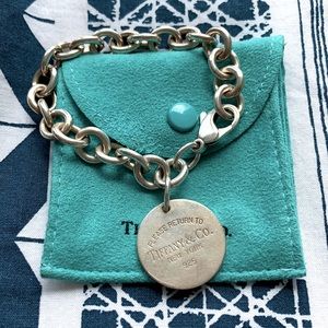 Authentic Tiffany & Co Round Tag Bracelet